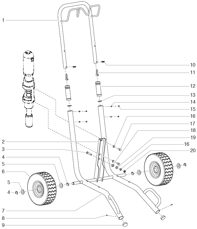 PowrTwin 6900GH Cart Assembly Parts